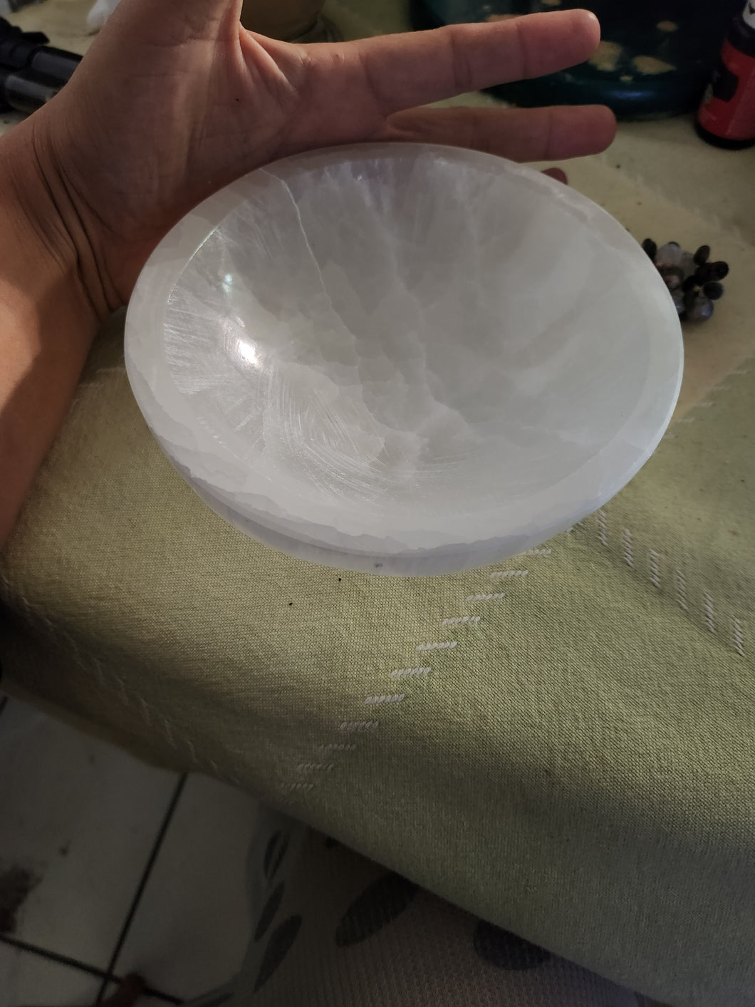 Selenite bowl lg