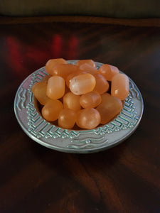 Orange selenite eggs