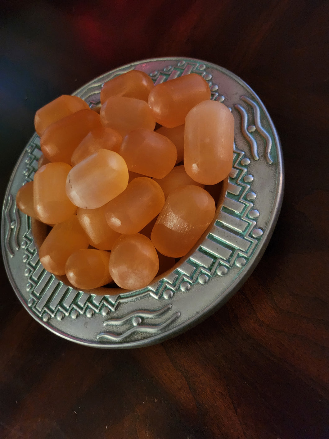 Orange selenite eggs