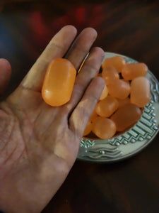 Orange selenite eggs