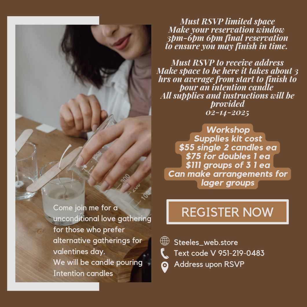 Candle pouring workshop